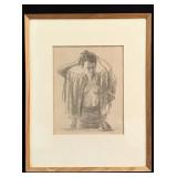 Framed vintage lithograph, ï¿½Morningï¿½