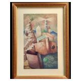 Framed Paolo Grimaldi fantasy architecture