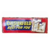 Chesterfield Cigarette metal advertisement