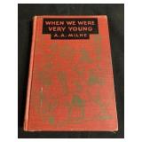 When We Were Very Young book signed by A.A. M