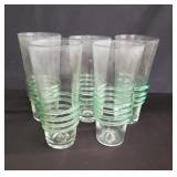 Group of vintage drinking glasses