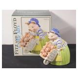 Vintage Fitz & Floyd Prunella Pig cookie jar