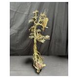 Martin Borja bronze & lava rock sculpture of