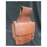 Leather saddle bag