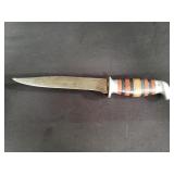 Vintage aluminum handle hunting knife