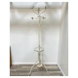 Vintage wrought iron hall tree coat hanger