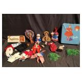 Group of dolls, doll clothes etc. Box lot