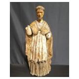 Antique wood Santo statue