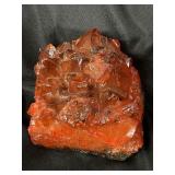 Burnt orange quartz specimen