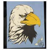 Angel Jackson signed oil on board