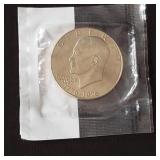 1976 Eisenhower uncirculated dollar coin