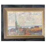 1914 Oil on board painting