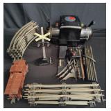 Group of vintage train tracks and controller