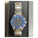 New chronograph watch in box