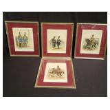 Group of empire Francais lithographs