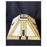 Vintage stained glass lamp shade