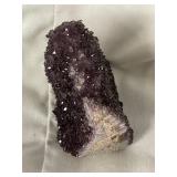 Deep purple amethyst specimen