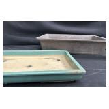 Pair of bonsai pots