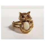 14kt gold ring with opal stone