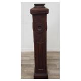 Antique carved wood pedestal