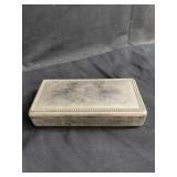 Silver played jewelry box 9"l x 5ï¿½w x 2ï¿½h 946g