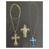 Religious necklace lot