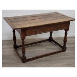 Antique French farmhouse console table