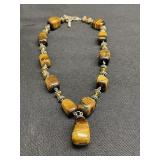 Tiger eye stone necklace