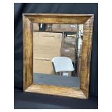 Vintage wall hanging mirror 25" x 21"