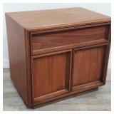 John Keal for Brown Saltman walnut nightstand