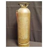 Vintage brass fire extinguisher