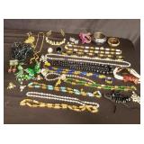 Group of costume jewelry