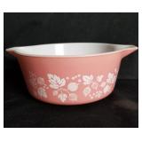 Vintage Pyrex Pink Gooseberry casserole 475-B
