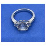 Vintage sterling cz. ring