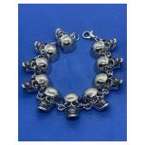 Stainless skull bracelet