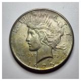 1925 Peace U.S. silver dollar coin