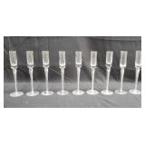 Group of vintage crystal air twist stem cordial