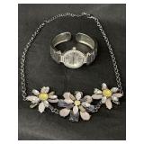Necklace and stainless steel watch lot