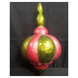 Paper mache Christmas ornament