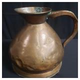 Antique English copper haystack measure pitcher