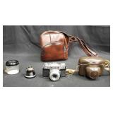 Zeiss Ikon German film camera with camera case and