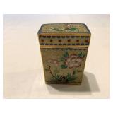 Antique Chinese cloisonnï¿½ pill box snuff jar