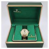 Rolex Oyster perpetual date watch gold plated