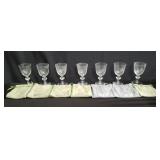Steuben glass goblets