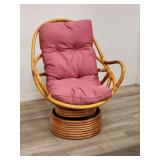 Bamboo swivel & rocking chair