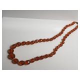 Russian amber beaded necklace