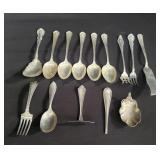 Group of miscellaneous sterling silver flatware