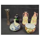 Group of vases, bud vase