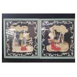 Pair of watercolor Bernard Picture Co paintings