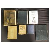 Box of antique and vintage books